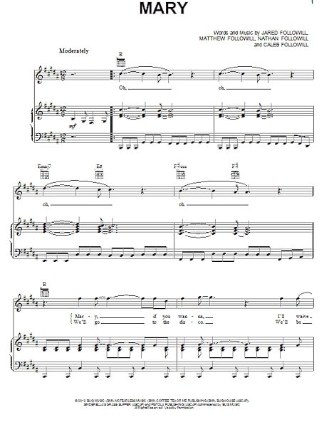open zoom image for Mary - Piano/Vocal/Guitar, New, Main