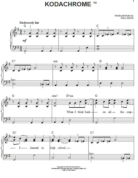 open zoom image for Kodachrome - Easy Piano, New, Main
