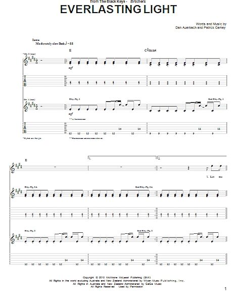 open zoom image for Everlasting Light - Guitar TAB, New, Main