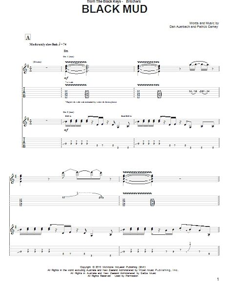 open zoom image for Black Mud - Guitar TAB, New, Main