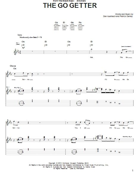 open zoom image for The Go Getter - Guitar TAB, New, Main
