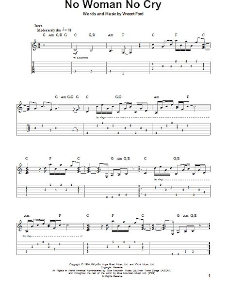 open zoom image for No Woman No Cry - Guitar Tab Play-Along, New, Main