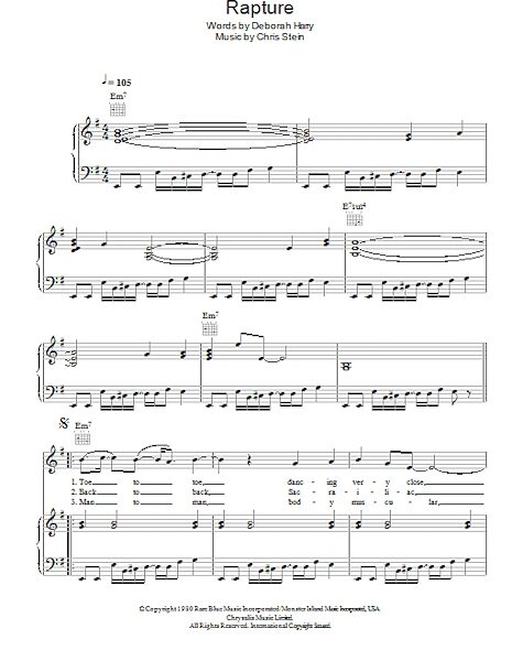 open zoom image for Rapture - Piano/Vocal/Guitar, New, Main