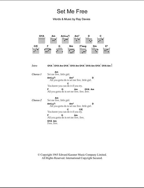 open zoom image for Set Me Free - Guitar Chords/Lyrics, New, Main