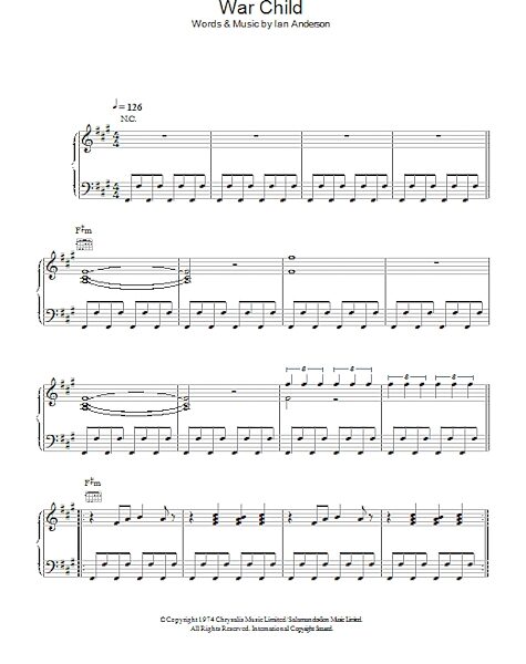 open zoom image for War Child - Piano/Vocal/Guitar, New, Main