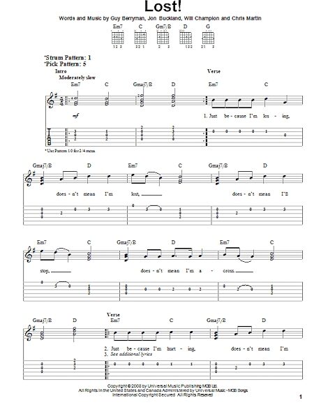open zoom image for Lost! - Easy Guitar with TAB, New, Main
