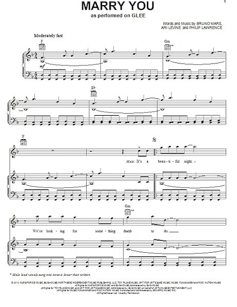 open zoom image for Marry You - Piano/Vocal/Guitar, New, Main