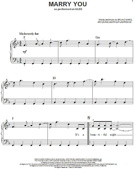 open zoom image for Marry You - Easy Piano, New, Main