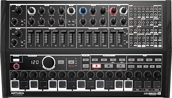open zoom image for Arturia MiniBrute 2S Noir Analog Desktop Synthesizer, New, Action Position Back