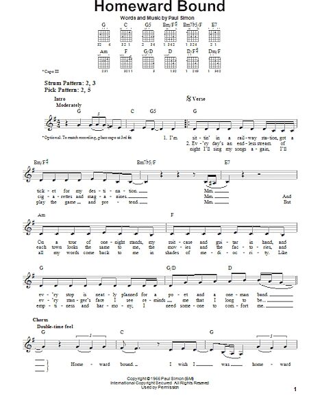 open zoom image for Homeward Bound - Easy Guitar, New, Main