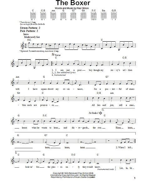 open zoom image for The Boxer - Easy Guitar, New, Main