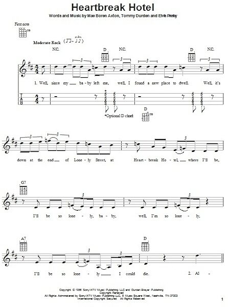 open zoom image for Heartbreak Hotel - Ukulele, New, Main