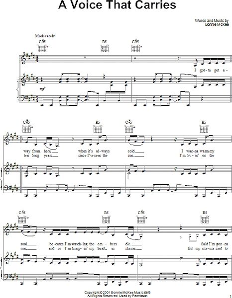 open zoom image for A Voice That Carries - Piano/Vocal/Guitar, New, Main
