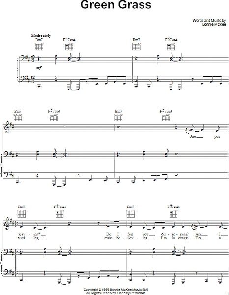 open zoom image for Green Grass - Piano/Vocal/Guitar, New, Main