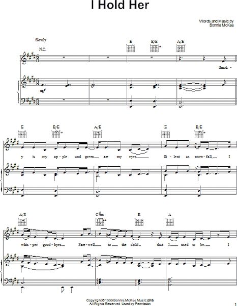open zoom image for I Hold Her - Piano/Vocal/Guitar, New, Main