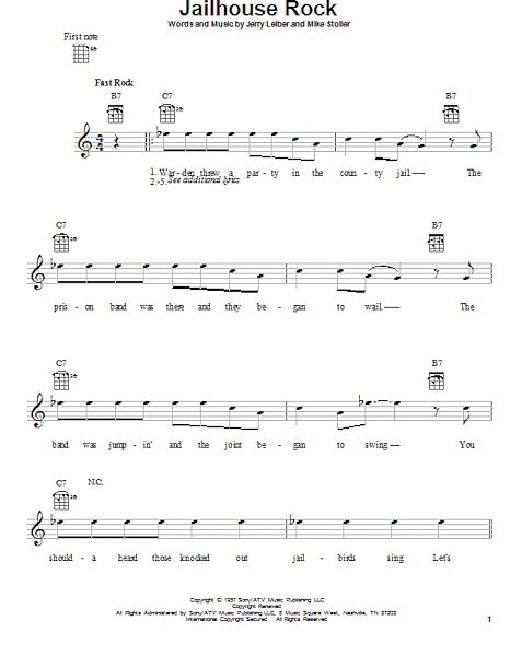 open zoom image for Jailhouse Rock - Ukulele, New, Main