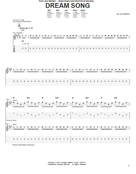 open zoom image for Dream Song - Guitar TAB, New, Main