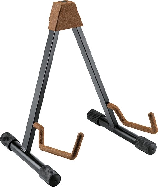 open zoom image for K&M Heli 2 Electric Guitar Stand, Cork, 17581, Action Position Back
