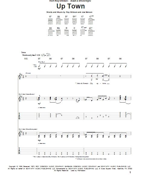 open zoom image for Up Town - Guitar TAB, New, Main
