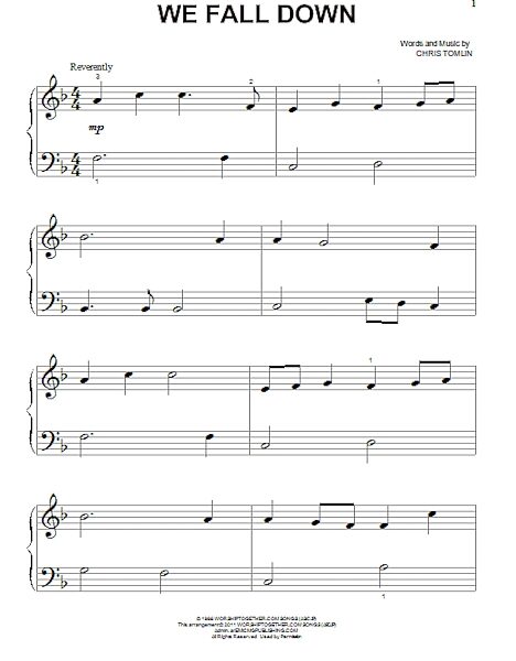 open zoom image for We Fall Down - Big Note Piano, New, Main