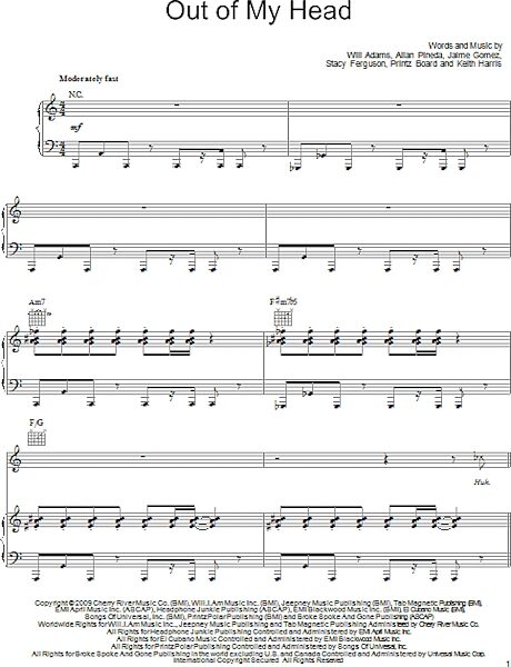 open zoom image for Out Of My Head - Piano/Vocal/Guitar, New, Main