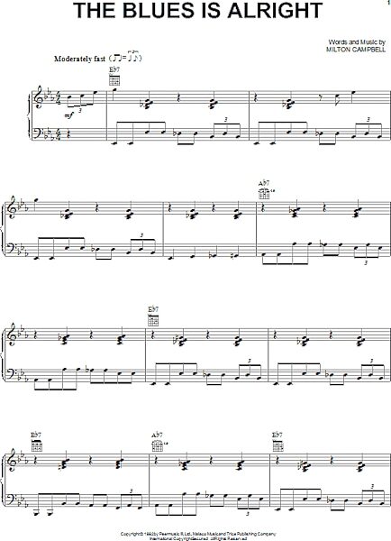 open zoom image for The Blues Is Alright - Piano/Vocal/Guitar, New, Main