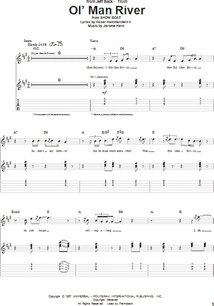 open zoom image for Ol' Man River - Guitar TAB, New, Main