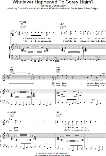 open zoom image for Whatever Happened To Corey Haim? - Piano/Vocal/Guitar, New, Main