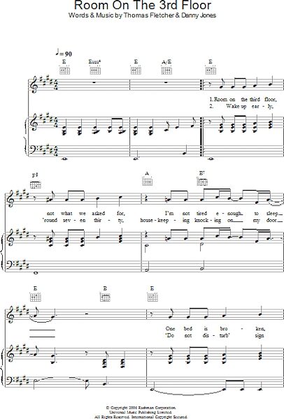 open zoom image for Room On The 3rd Floor - Piano/Vocal/Guitar, New, Main