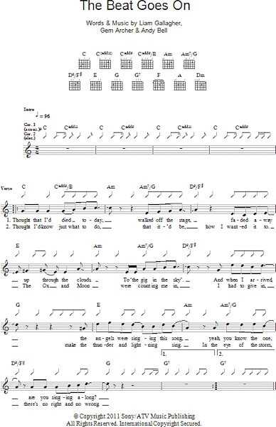 open zoom image for The Beat Goes On - Guitar TAB, New, Main