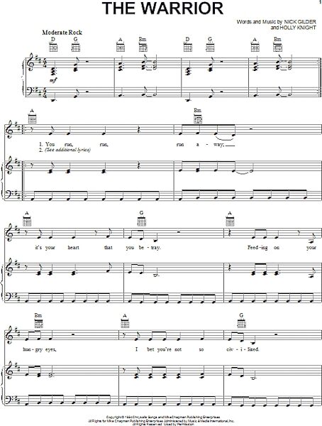 open zoom image for The Warrior - Piano/Vocal/Guitar, New, Main