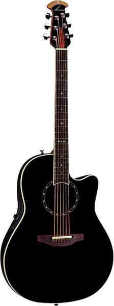 open zoom image for Ovation 1771LX Standard Balladeer Mid-Depth Bowl Cutaway Acoustic-Electric Guitar, Black