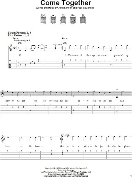 open zoom image for Come Together - Easy Guitar with TAB, New, Main