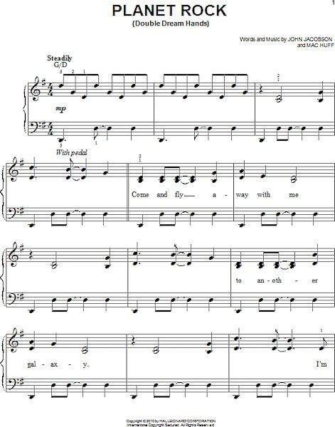 open zoom image for Planet Rock - Easy Piano, New, Main