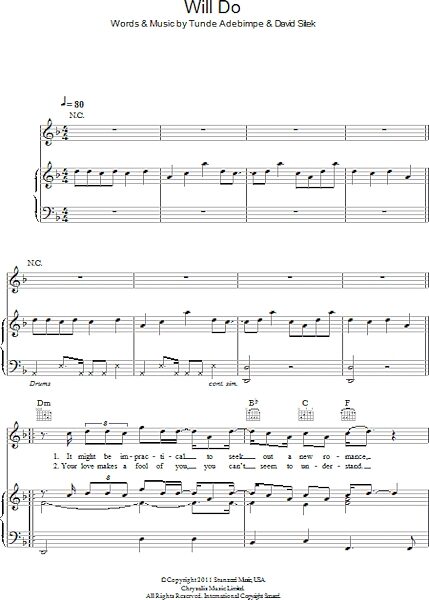 open zoom image for Will Do - Piano/Vocal/Guitar, New, Main