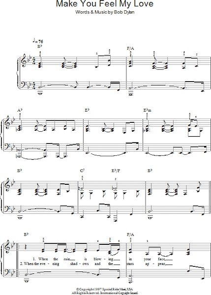 open zoom image for Make You Feel My Love - Easy Piano, New, Main