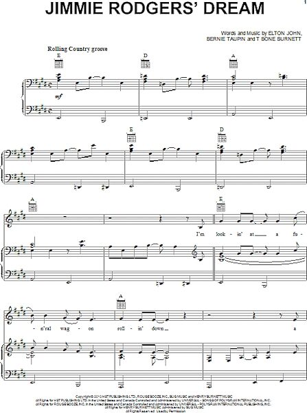 open zoom image for Jimmie Rodgers' Dream - Piano/Vocal/Guitar, New, Main