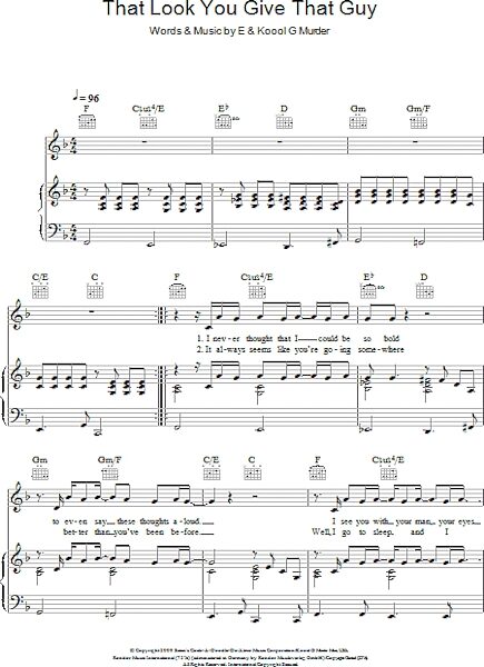 open zoom image for That Look You Give That Guy - Piano/Vocal/Guitar, New, Main