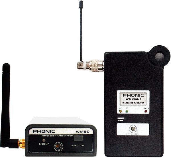 open zoom image for Phonic WMSYS3 Single Channel UHF Wireless Wireless System for Active Speakers, Main--WM-SYS3