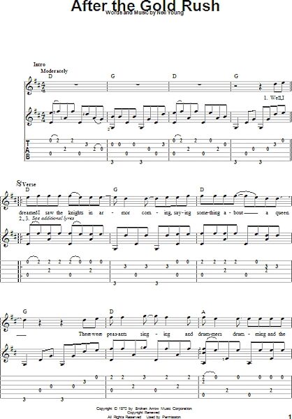 open zoom image for After The Gold Rush - Solo Guitar, New, Main