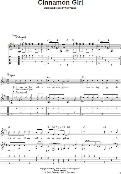 open zoom image for Cinnamon Girl - Solo Guitar, New, Main