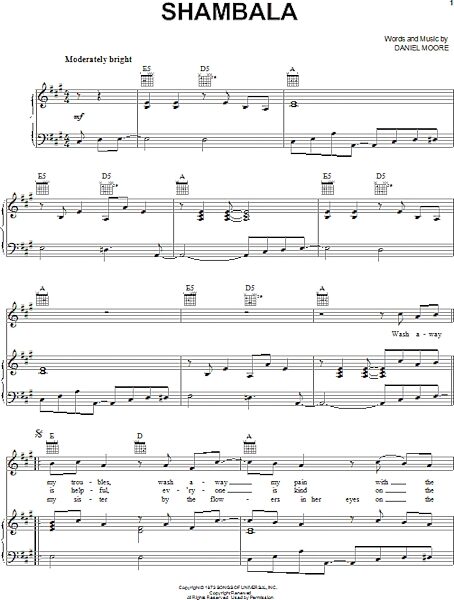 open zoom image for Shambala - Piano/Vocal/Guitar, New, Main