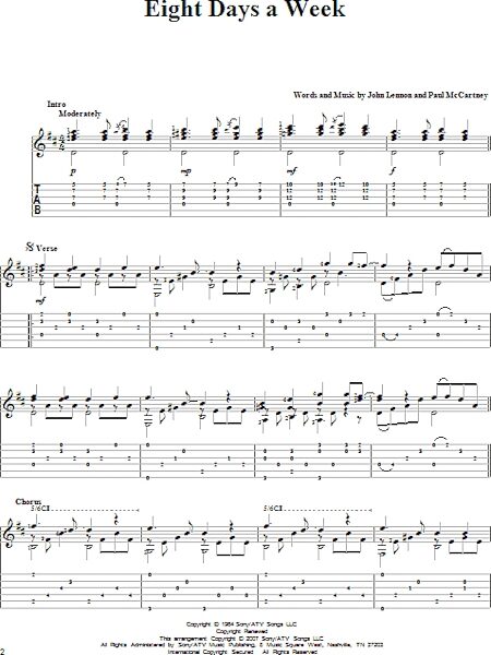 open zoom image for Eight Days A Week - Solo Guitar, New, Main