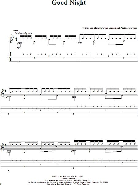 open zoom image for Good Night - Solo Guitar, New, Main