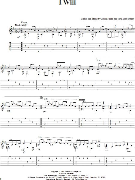 open zoom image for I Will - Solo Guitar, New, Main