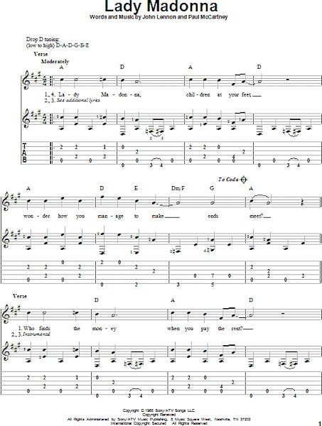 open zoom image for Lady Madonna - Solo Guitar, New, Main