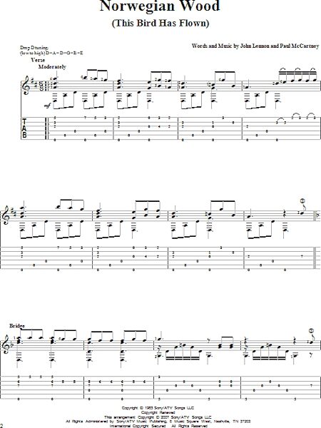 open zoom image for Norwegian Wood (This Bird Has Flown) - Solo Guitar, New, Main
