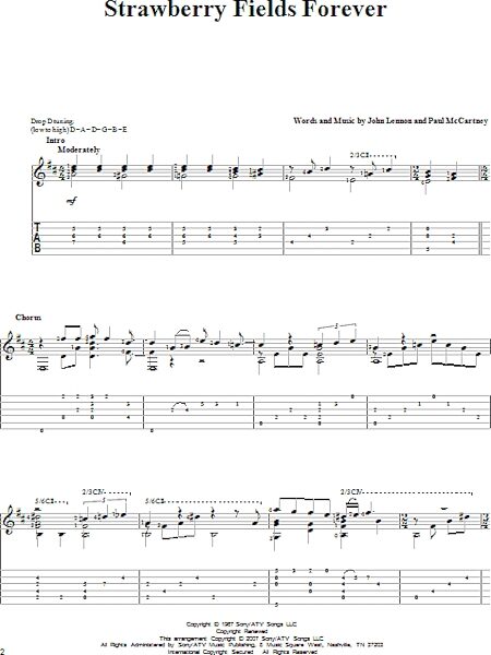 open zoom image for Strawberry Fields Forever - Solo Guitar, New, Main