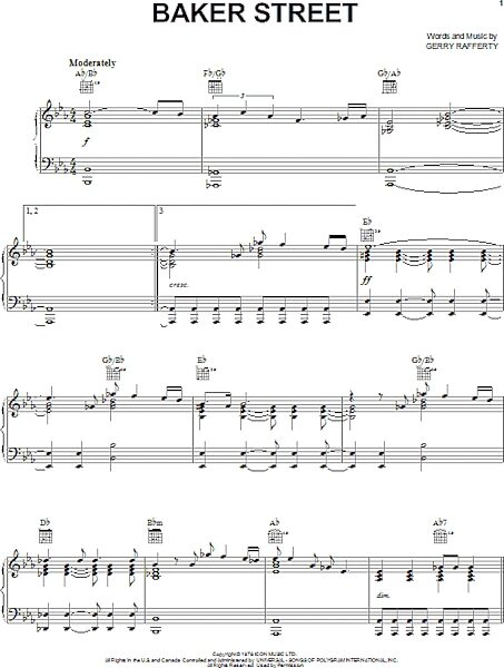 open zoom image for Baker Street - Piano/Vocal/Guitar, New, Main
