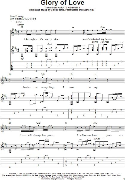 open zoom image for Glory Of Love - Solo Guitar, New, Main